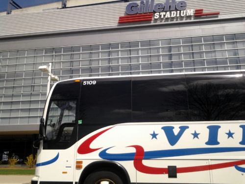 VIP Patriots Fan Bus at Gillette Stadium